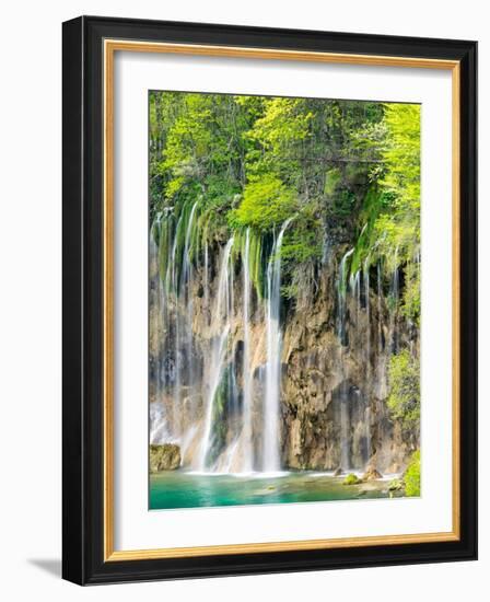 Croatia, Plitvice Lakes National Park. The Plitvice Lakes in the National Park Plitvicka Jezera.-Julie Eggers-Framed Photographic Print