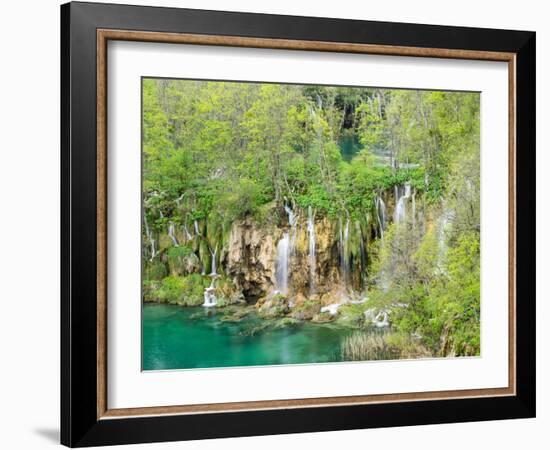 Croatia, Plitvice Lakes National Park. The Plitvice Lakes in the National Park Plitvicka Jezera.-Julie Eggers-Framed Photographic Print