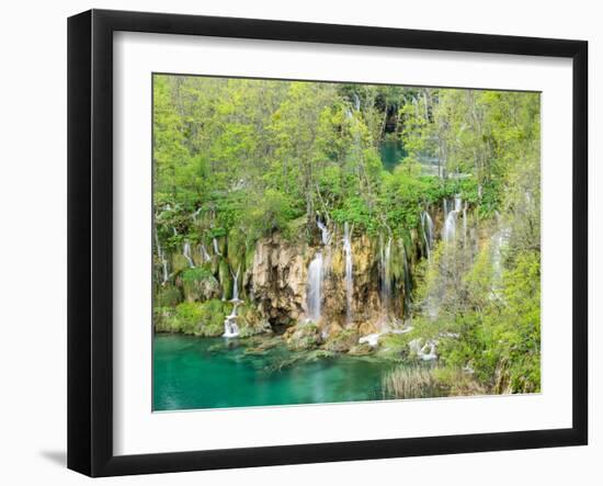 Croatia, Plitvice Lakes National Park. The Plitvice Lakes in the National Park Plitvicka Jezera.-Julie Eggers-Framed Photographic Print