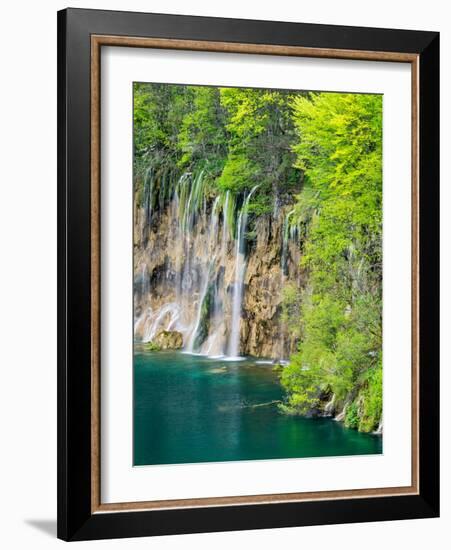 Croatia, Plitvice Lakes National Park. The Plitvice Lakes in the National Park Plitvicka Jezera.-Julie Eggers-Framed Photographic Print