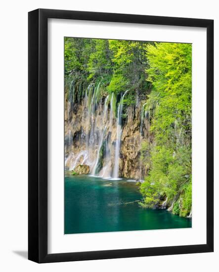 Croatia, Plitvice Lakes National Park. The Plitvice Lakes in the National Park Plitvicka Jezera.-Julie Eggers-Framed Photographic Print