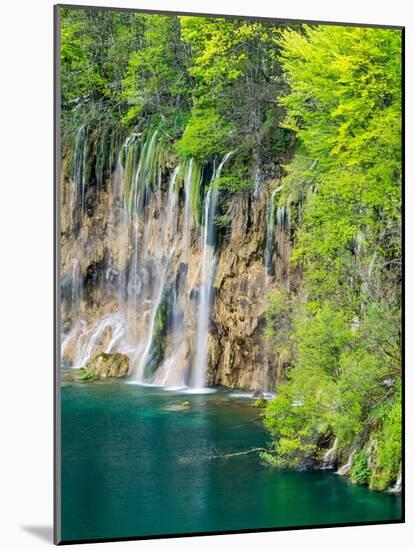 Croatia, Plitvice Lakes National Park. The Plitvice Lakes in the National Park Plitvicka Jezera.-Julie Eggers-Mounted Photographic Print