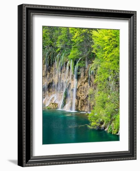 Croatia, Plitvice Lakes National Park. The Plitvice Lakes in the National Park Plitvicka Jezera.-Julie Eggers-Framed Photographic Print