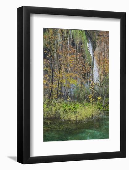 Croatia, Plitvice Lakes National Park, Waterfall, Lake-Rainer Mirau-Framed Photographic Print