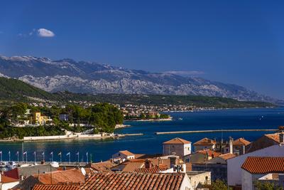 Croatia Rab Rab Town Banjol And Barbat In Front Of Velebit Mountain View From City Wall Photographic Print By Udo Siebig Artcom - 