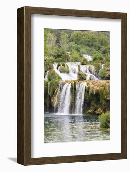 Croatia. Skradinski buk swimming area of Krka National Park.-Trish Drury-Framed Photographic Print