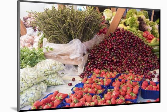 Croatia, Zadar. City Market produce stall bright and colorful. UNESCO.-Trish Drury-Mounted Photographic Print