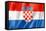 Croatian Flag-daboost-Framed Stretched Canvas