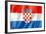 Croatian Flag-daboost-Framed Art Print