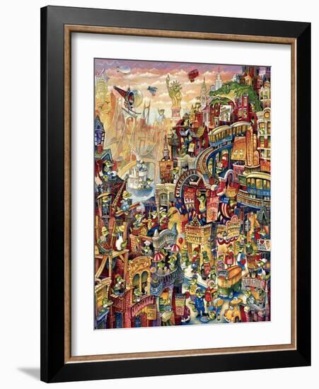 Croc City-Bill Bell-Framed Giclee Print