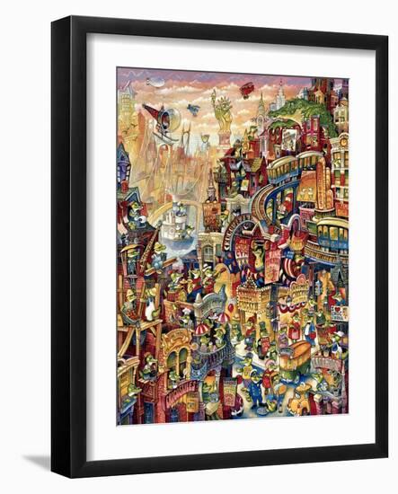 Croc City-Bill Bell-Framed Giclee Print