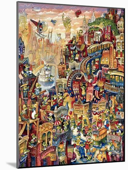 Croc City-Bill Bell-Mounted Giclee Print