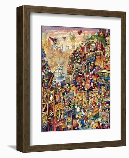 Croc City-Bill Bell-Framed Giclee Print