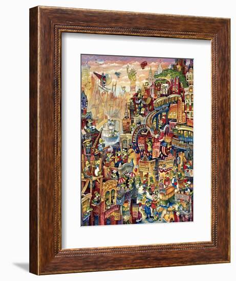 Croc City-Bill Bell-Framed Giclee Print