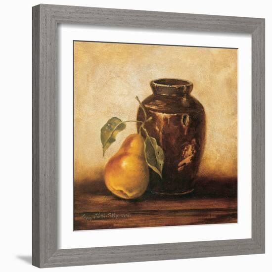 Crock with Pears-unknown Sibley-Framed Art Print