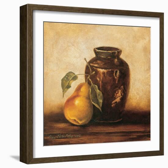 Crock with Pears-unknown Sibley-Framed Art Print