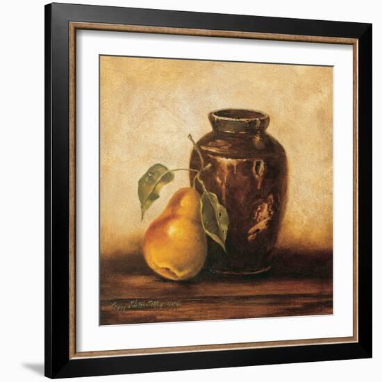 Crock with Pears-unknown Sibley-Framed Art Print