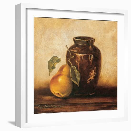 Crock with Pears-unknown Sibley-Framed Art Print