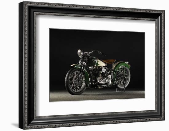 Crocker big tank V twin 1937-Simon Clay-Framed Photographic Print