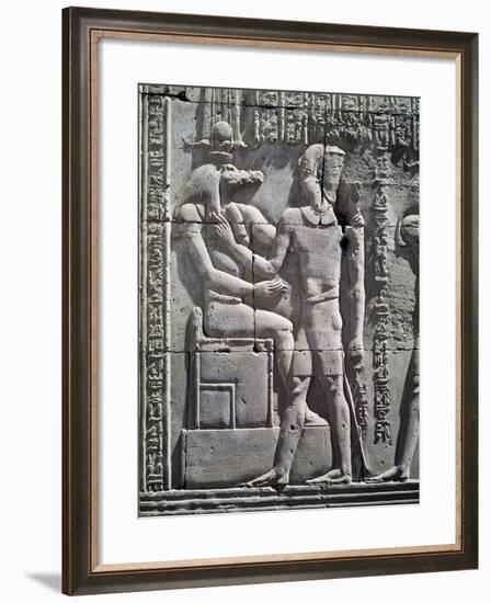 Crocodile-God Sobek and King Ptolemy VI Philometor-null-Framed Giclee Print