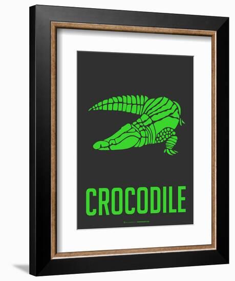 Crocodile Green-NaxArt-Framed Art Print