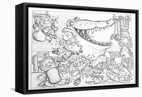 Crocodile's Lunch-Maylee Christie-Framed Premier Image Canvas