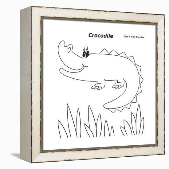 Crocodile-Olga And Alexey Drozdov-Framed Premier Image Canvas