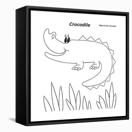 Crocodile-Olga And Alexey Drozdov-Framed Premier Image Canvas