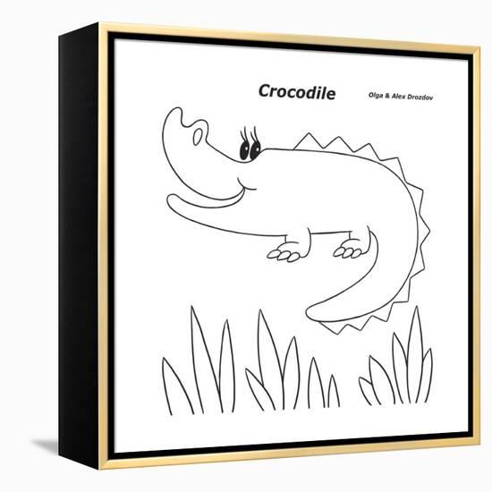 Crocodile-Olga And Alexey Drozdov-Framed Premier Image Canvas