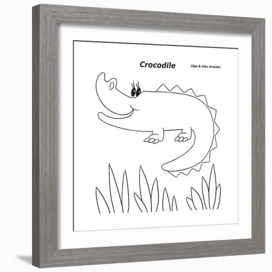Crocodile-Olga And Alexey Drozdov-Framed Giclee Print