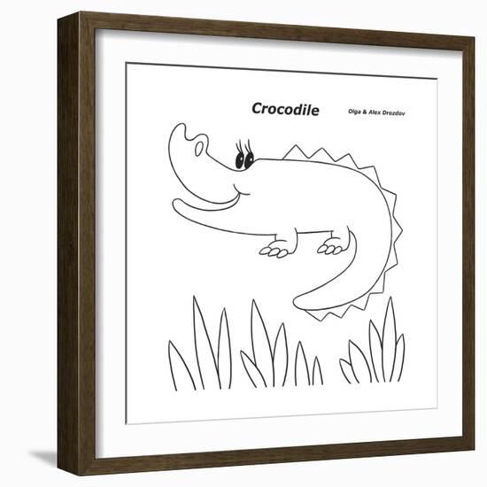 Crocodile-Olga And Alexey Drozdov-Framed Giclee Print