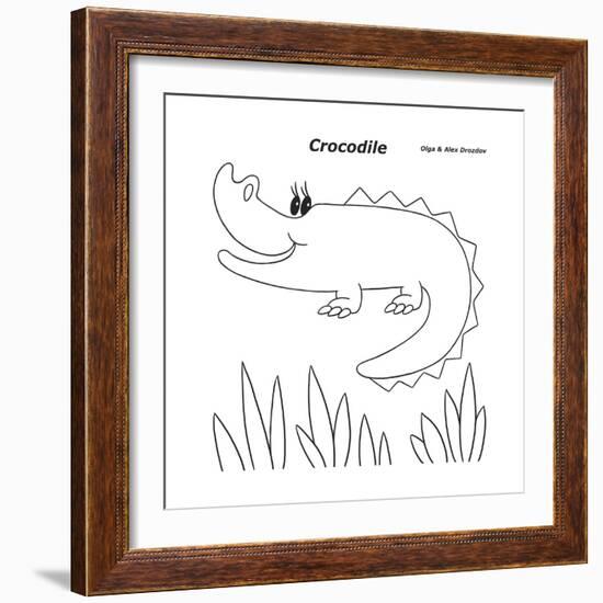 Crocodile-Olga And Alexey Drozdov-Framed Giclee Print