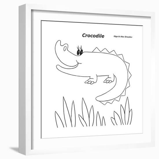 Crocodile-Olga And Alexey Drozdov-Framed Giclee Print