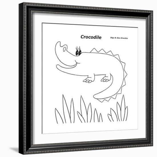 Crocodile-Olga And Alexey Drozdov-Framed Giclee Print