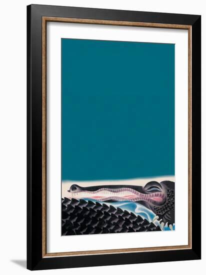 Crocodile-Frank Mcintosh-Framed Premium Giclee Print