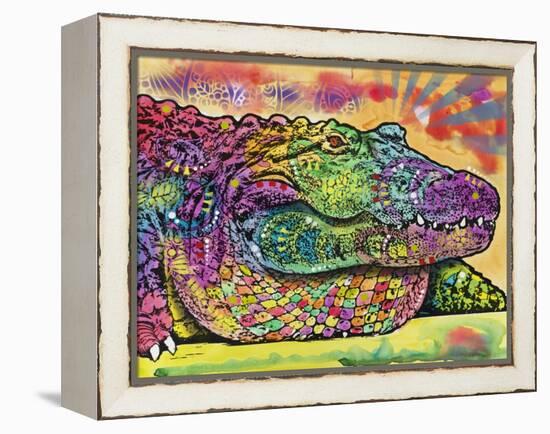 Crocodile-Dean Russo-Framed Premier Image Canvas