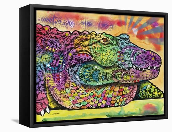 Crocodile-Dean Russo-Framed Premier Image Canvas