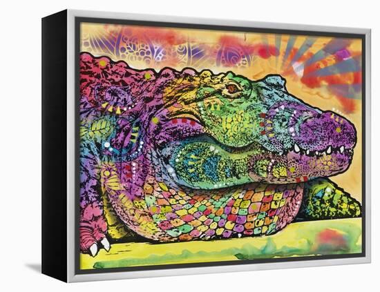 Crocodile-Dean Russo-Framed Premier Image Canvas