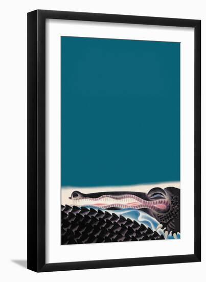 Crocodile-Frank Mcintosh-Framed Art Print