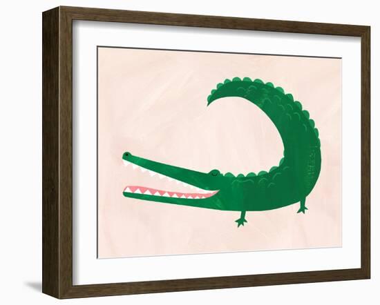 Crocodile-Emily Kopcik-Framed Art Print