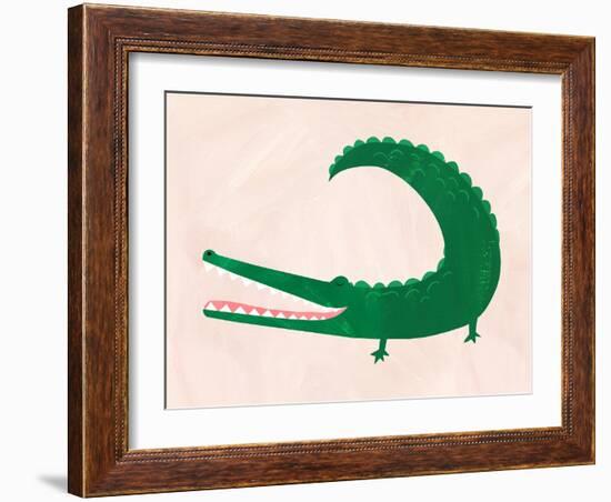 Crocodile-Emily Kopcik-Framed Art Print