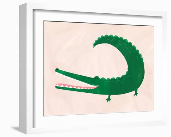 Crocodile-Emily Kopcik-Framed Art Print