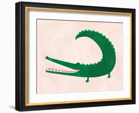 Crocodile-Emily Kopcik-Framed Art Print