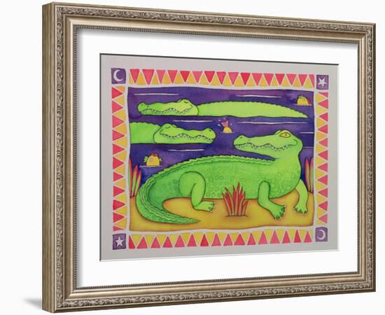 Crocodiles-Cathy Baxter-Framed Giclee Print