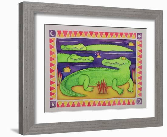 Crocodiles-Cathy Baxter-Framed Giclee Print