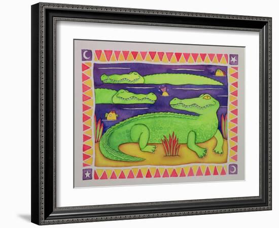 Crocodiles-Cathy Baxter-Framed Giclee Print