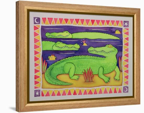 Crocodiles-Cathy Baxter-Framed Premier Image Canvas