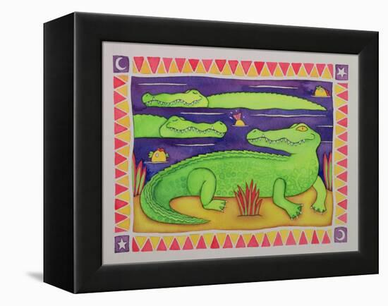 Crocodiles-Cathy Baxter-Framed Premier Image Canvas