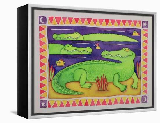 Crocodiles-Cathy Baxter-Framed Premier Image Canvas