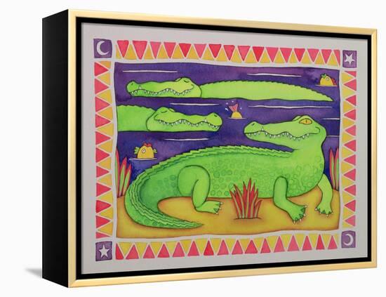 Crocodiles-Cathy Baxter-Framed Premier Image Canvas